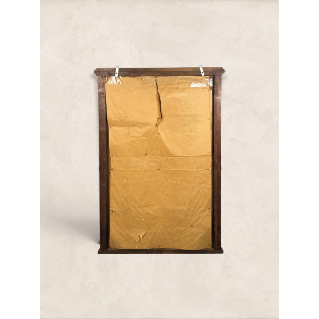 1920s Antique Carved Ornamental Wall Mirror For Sale - Image 5 of 5