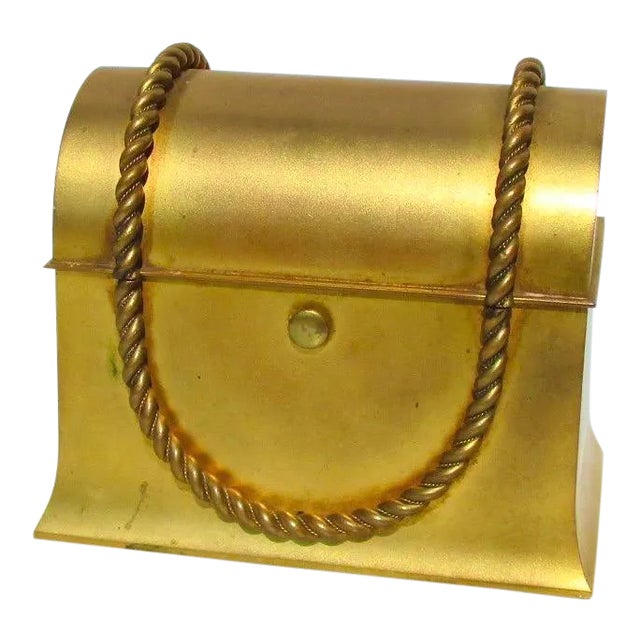 French Gilt Metal Perfume Chest Circa 1850s For Sale