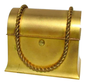 French Gilt Metal Perfume Chest Circa 1850s