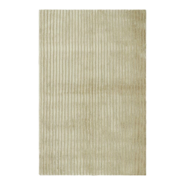 Rug & Kilim’s Modern Rug in Beige With Textural Stripes For Sale