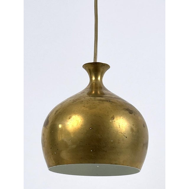 Löken Brass Pendant Lamp by Helge Zimdal for Falkenbergs, 1960s For Sale - Image 17 of 18