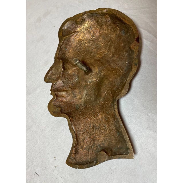 Antique Realistic Gilt Bronze Abraham Lincoln President Wall Plaque Medallion For Sale - Image 9 of 9