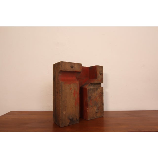 Early 20th Century Wooden Casting Pattern Object with Original Patina For Sale - Image 11 of 16