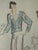 Late 20th Century Original Drawing by Karl Lagerfeld – Fashion Design For Sale - Image 6 of 6
