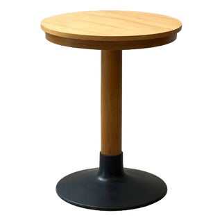 Round Side Table with Cast Iron Base, 1970s For Sale