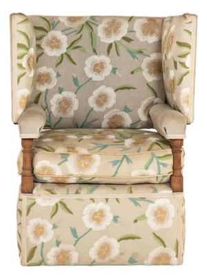 Upholstered Knowle Style Armchair, England Early 20th C.