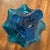 Viking Glass Company Viking Art Glass Bluenique Epic Three Footed Compote For Sale - Image 4 of 12