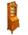 Early 20th Century Dutch Marquetry Trumeau Library Cabinet With Drop-Front Desk For Sale - Image 4 of 9