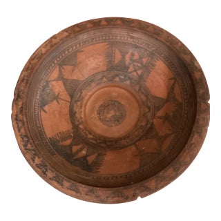 Late 19th Century Hand Thrown Decorative Bowl From Pakistan For Sale