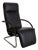 Fino Leather Armchair in Black with Manual Reclining Function by Franz Fertig For Sale