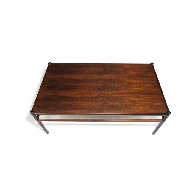 Mid 20th Century Rosewood Coffee Table by Johannes Anderseon for CFC Silkeborg For Sale - Image 5 of 11
