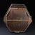 Vintage Chinese Huali Rosewood Hexagonal Bird Cage With Gemstone Inlays and Bronze Hook For Sale - Image 9 of 9