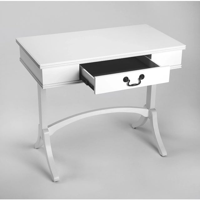 2020s Alta Writing Desk, White For Sale - Image 5 of 10