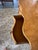 Burnt Orange Antique 19th Century Birdseye Maple Serpentine Vanity Dresser With Beveled Pivoting Mirror For Sale - Image 8 of 10