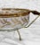 Mid-Century Golden Foliage Wheat Double Glass Bowl Chip & Dip Serving Caddy For Sale - Image 9 of 10