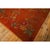 1920s Modern Square Orange Bold Floral Knotted Wool Antique Chinese Art Deco Rug For Sale In New York - Image 6 of 7