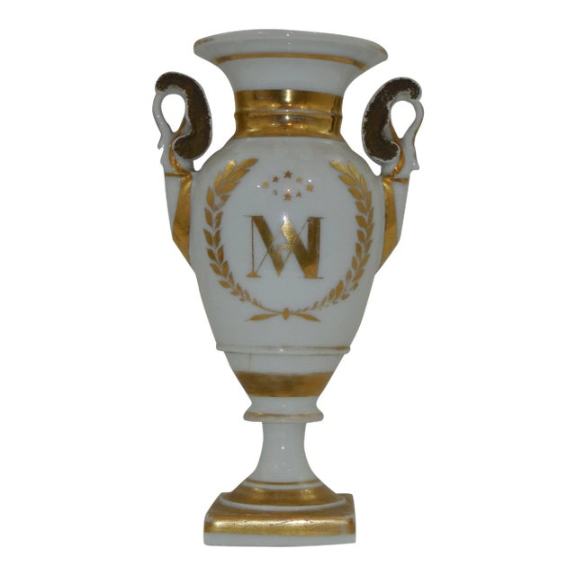 1860s French Urn With Religious Motif For Sale