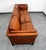 Mid Century Danish Modern Sofa Settee 3 Seater Brown Cognac Leather Denmark MCM For Sale - Image 4 of 12