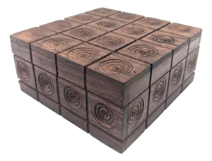 Vintage Handcrafted Sal Wood Jewelry or Trinket Box