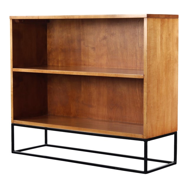 Paul McCobb Bookcase with Geometric Iron Base, Planner Group Series For Sale