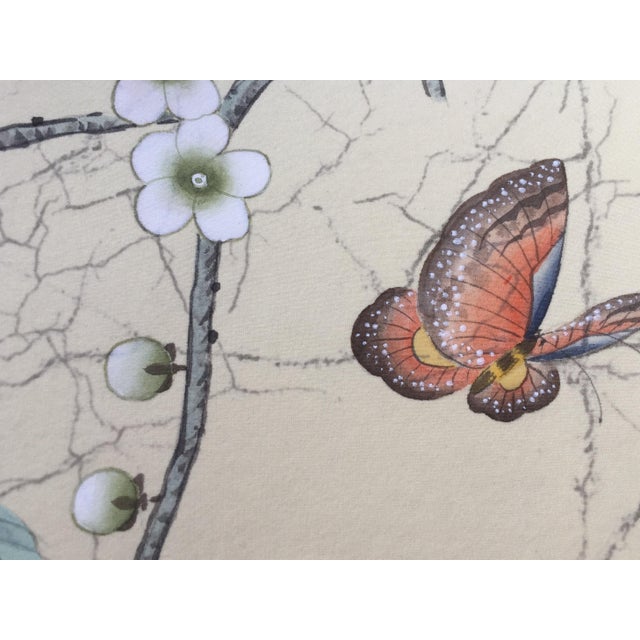 Paper Triptych Unframed Hand-Mounted Chinoiserie India Tea Wallpaper Panels, 3 Pieces For Sale - Image 7 of 13