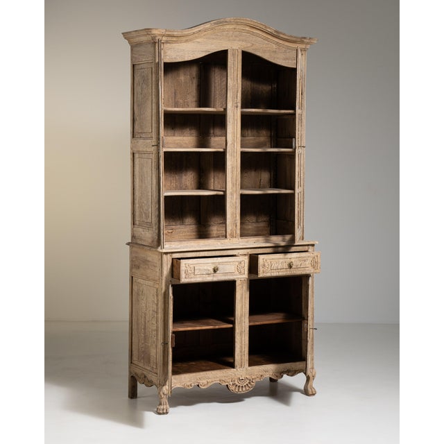 Louis XIV Oak Vitrine, Baroque Style, France, 19th Century For Sale - Image 9 of 16