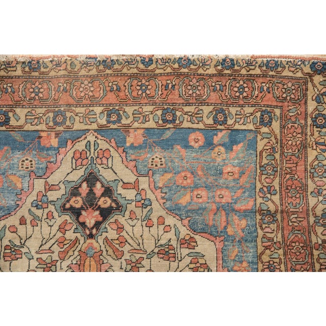 Antique Fine Farahan Sarouk Rug - 3'4" X 4'9" For Sale In New York - Image 6 of 12
