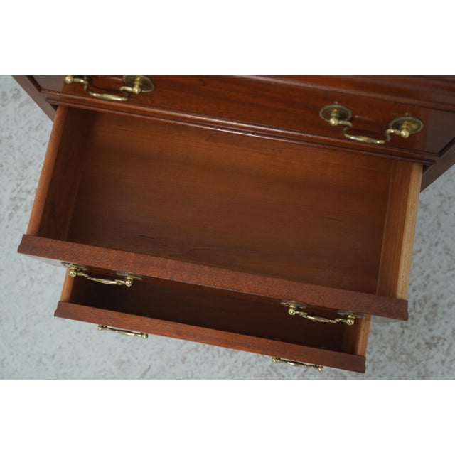 Stickley Stickley 3 Drawer Mahogany Chairside Accent Chest For Sale - Image 4 of 18