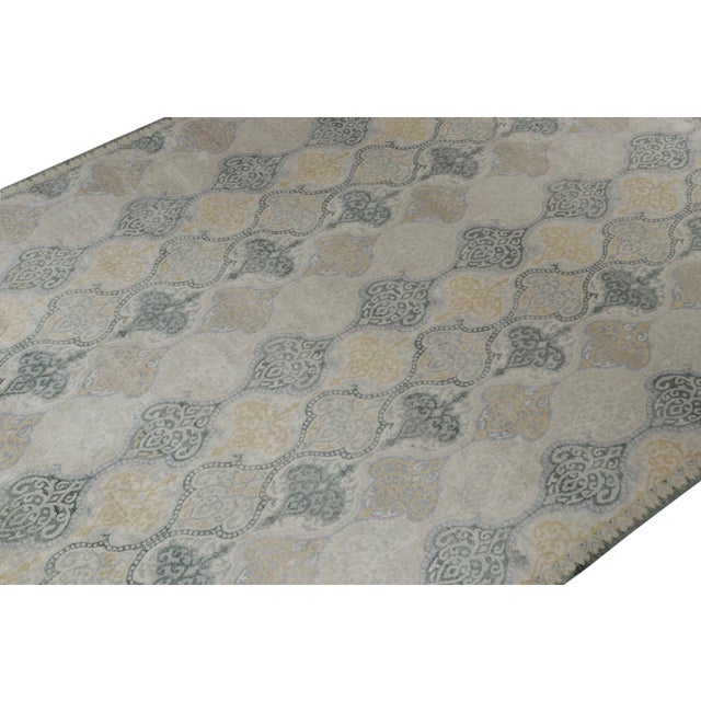 Rug & Kilim Rug & Kilim’s Classic Style Rug With Gray, Beige and Gold Pattern For Sale - Image 4 of 8