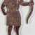 Epic 19th Century Indian Chief Trade Sign, Carved Wood in Painted Salmon Color For Sale In New York - Image 6 of 14