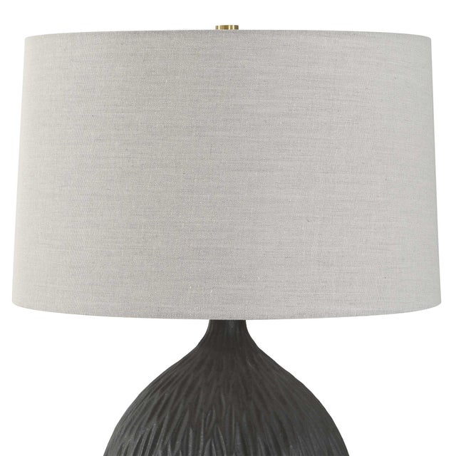 Levee Satin Black Table Lamp For Sale In Chicago - Image 6 of 7