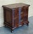 French Late 19th Century Pair French Solid Walnut Night Stands with two drawers For Sale - Image 3 of 18
