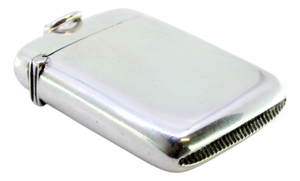 Silver Matchbox with Hanging Ring