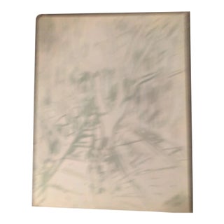 Original Vintage Peter Duncan Abstract Encaustic Mixed Media 1980’s Painting “Row House Street Brooklyn” For Sale