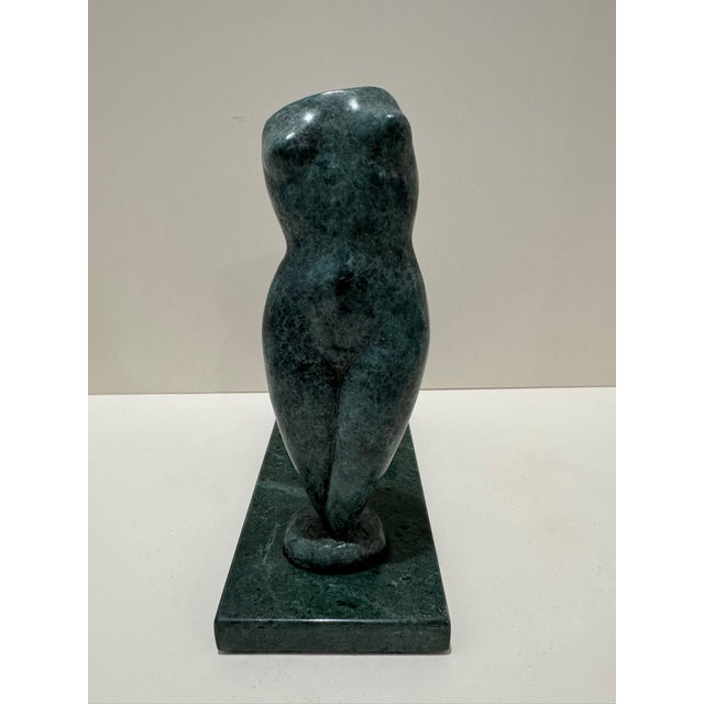 Metal 1960s Larry Mohr Abstract Figurative Sculpture Bronze on Stone Base Signed For Sale - Image 7 of 9