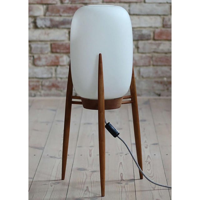 Floor Lamp with Glass Lampshade from Uluv Krásná Jizba, 1960s For Sale - Image 12 of 12