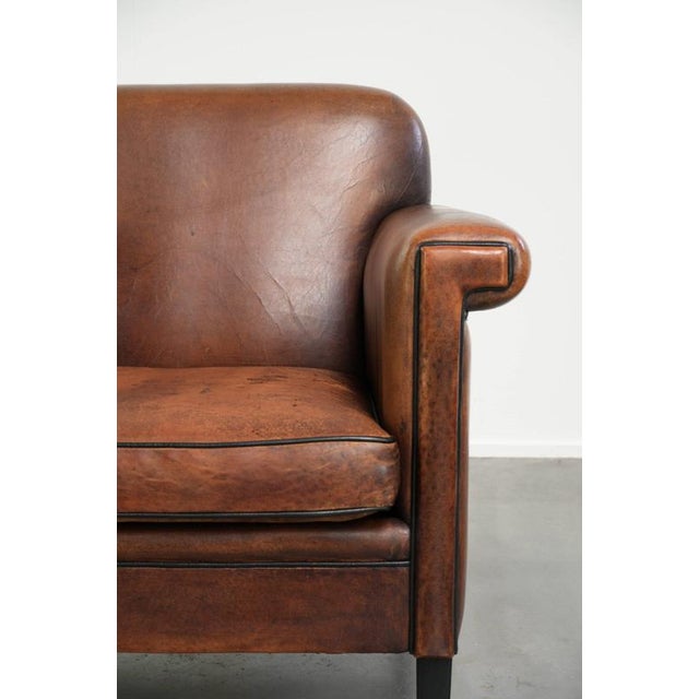 Vintage Art Deco Style Sheepskin Lounge Chair For Sale - Image 9 of 14