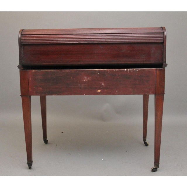 Mahogany Tambour Desk, 1820s For Sale - Image 11 of 11