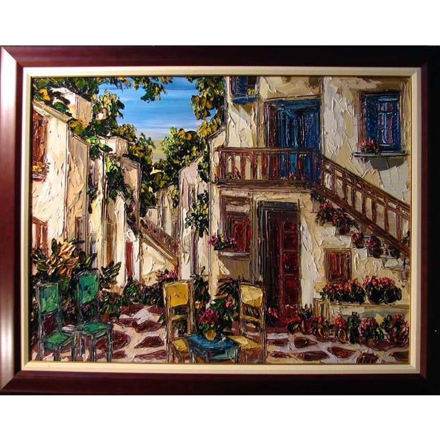 Impressionist Maya Eventov Untitled Oil Canvas With Beautiful Custom Frame Me040908-03 For Sale - Image 3 of 6