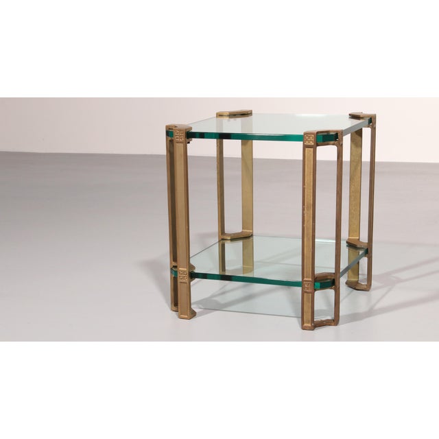 Metal T24 Coffee Table in Double Glass by Peter Ghyczy, 1970 For Sale - Image 7 of 10