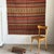 Large Indian Beige Rug with Red, Yellow and White Stripes and Geometric Borders, 1980s For Sale - Image 14 of 18