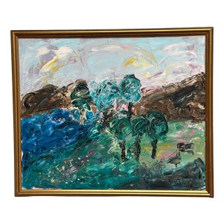Norvy, Forest, 1994, Oil on Canvas, Framed For Sale