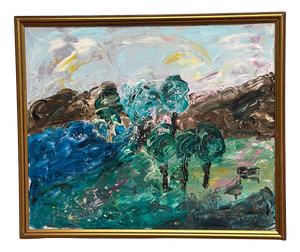 Norvy, Forest, 1994, Oil on Canvas, Framed