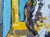 Contemporary Owl on Yellow Chair Oil Painting Original For Sale - Image 3 of 7