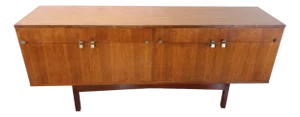 Vintage Scandinavian Sideboard in Rosewood & Brass from String 1960s