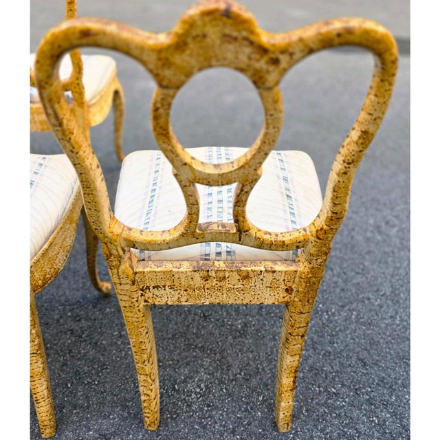 Mid 20th Century Set of 8 Vintage Italian Faux Tortoiseshell "A Mecca" Side Chairs For Sale - Image 5 of 9