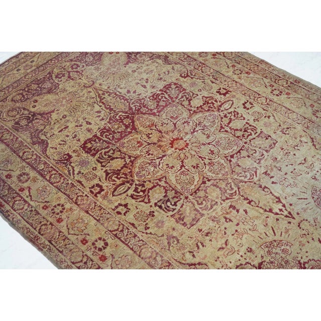 Beige Antique Sivas Rug 4'3'' x 6'5'' For Sale - Image 8 of 10