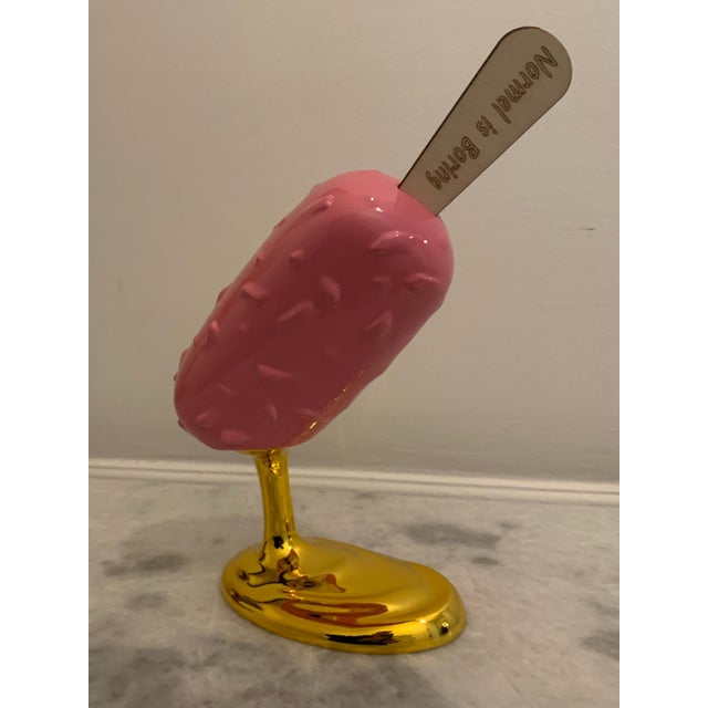 Contemporary Sagrasse, Normal is Boring, 2023, Resin and Marble Powder For Sale - Image 3 of 5