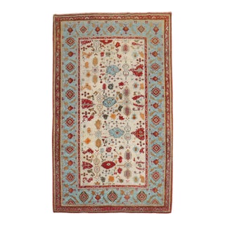 Antique Zabihi Collection Turkish Ghiordes Rug - 3'9" x 5'11" For Sale