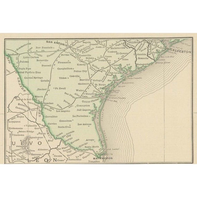 19th Century Antique Map of the Eastern United States with Florida Inset from Rand McNally, 1899 For Sale - Image 5 of 12